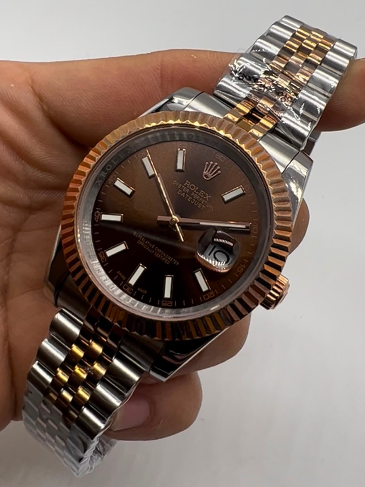 Datejust 40mm - AÇO COM ROSE MOSTRADOR CHOCOLATE - Imagem 3