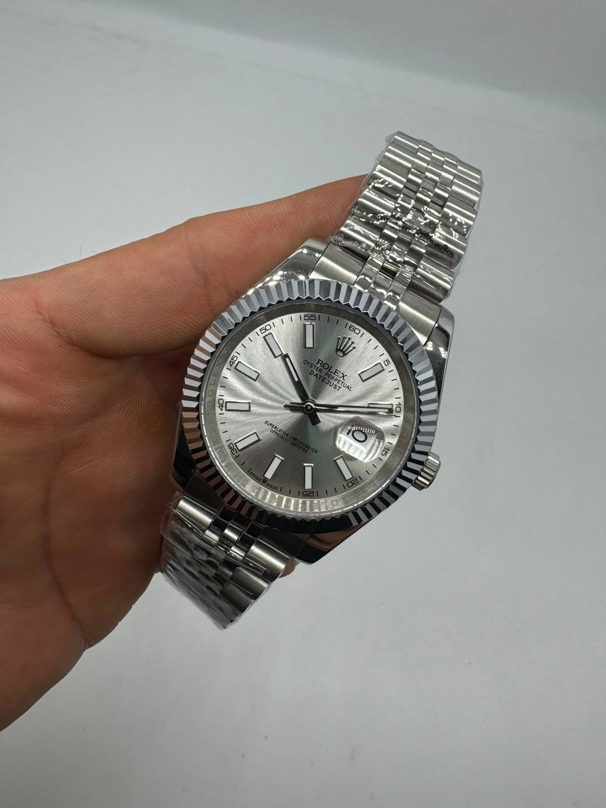 Datejust 40mm - AÇO MOSTRADOR BRANCO