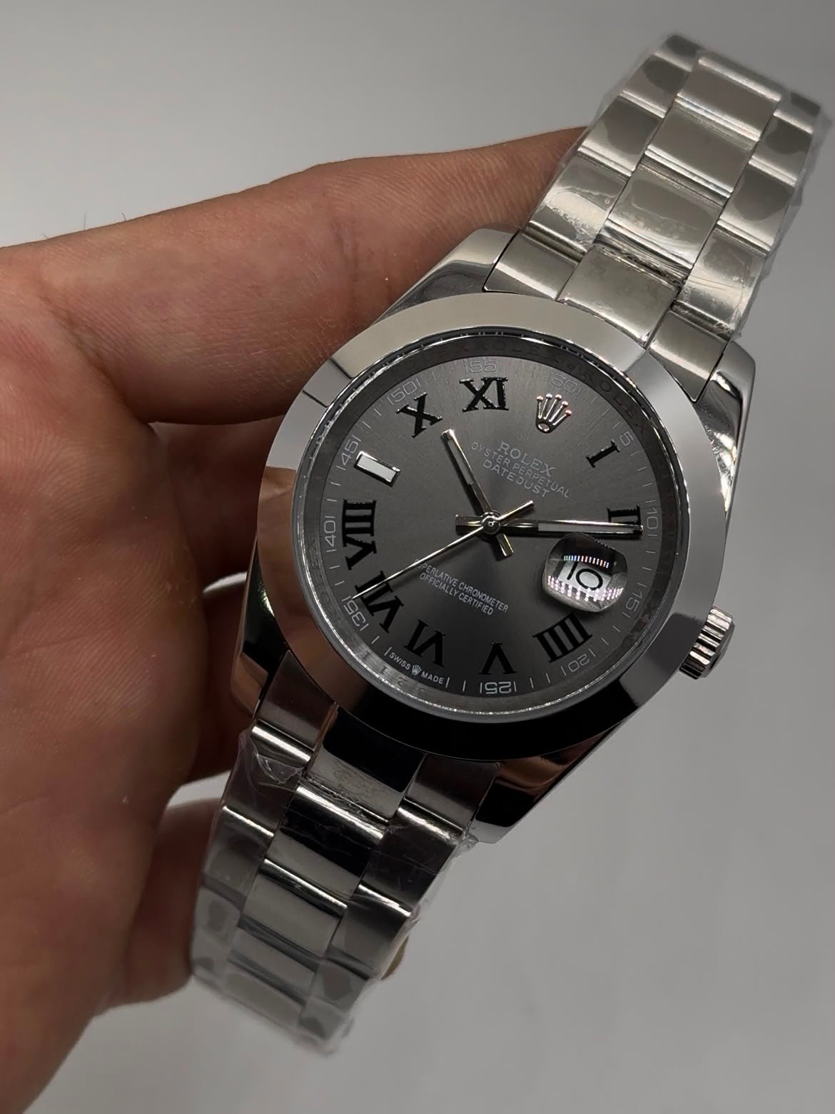 Datejust 40mm - AÇO MOSTRADOR CINZA - Imagem 4