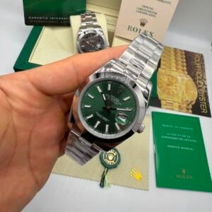 Datejust 40mm - AÇO MOSTRADOR VERDE