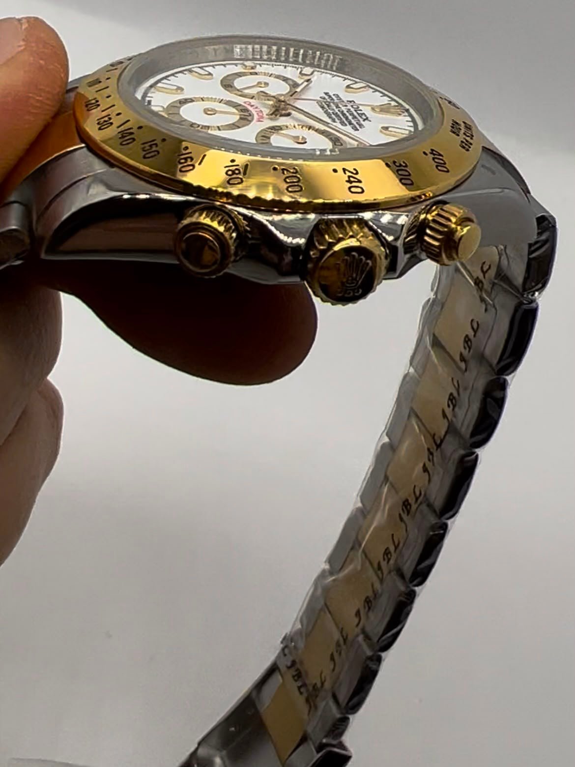 Daytona 40mm - AÇO COM DOURADO MOSTRADOR BRANCO - Imagem 6