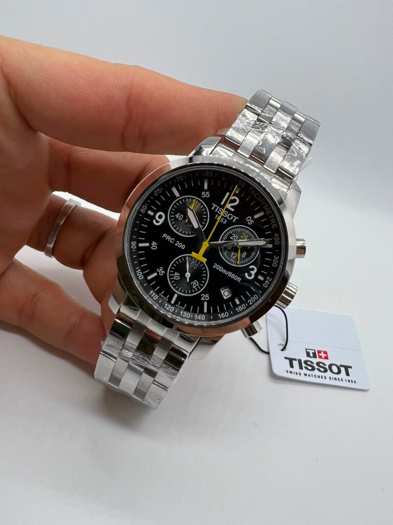Tissot PRC 200 Chronograph 39mm - Aço Mostrador branco