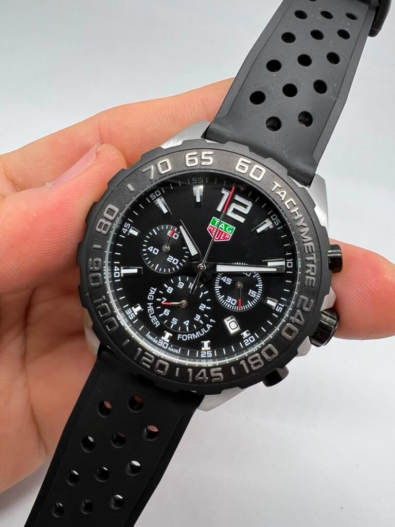Fórmula 1 - 45mm - AÇO MOSTRADOR PRETO - SILICONE