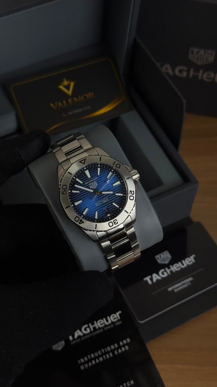 TAG Heuer Aquaracer 40mm - AÇO MOSTRADOR AZUL