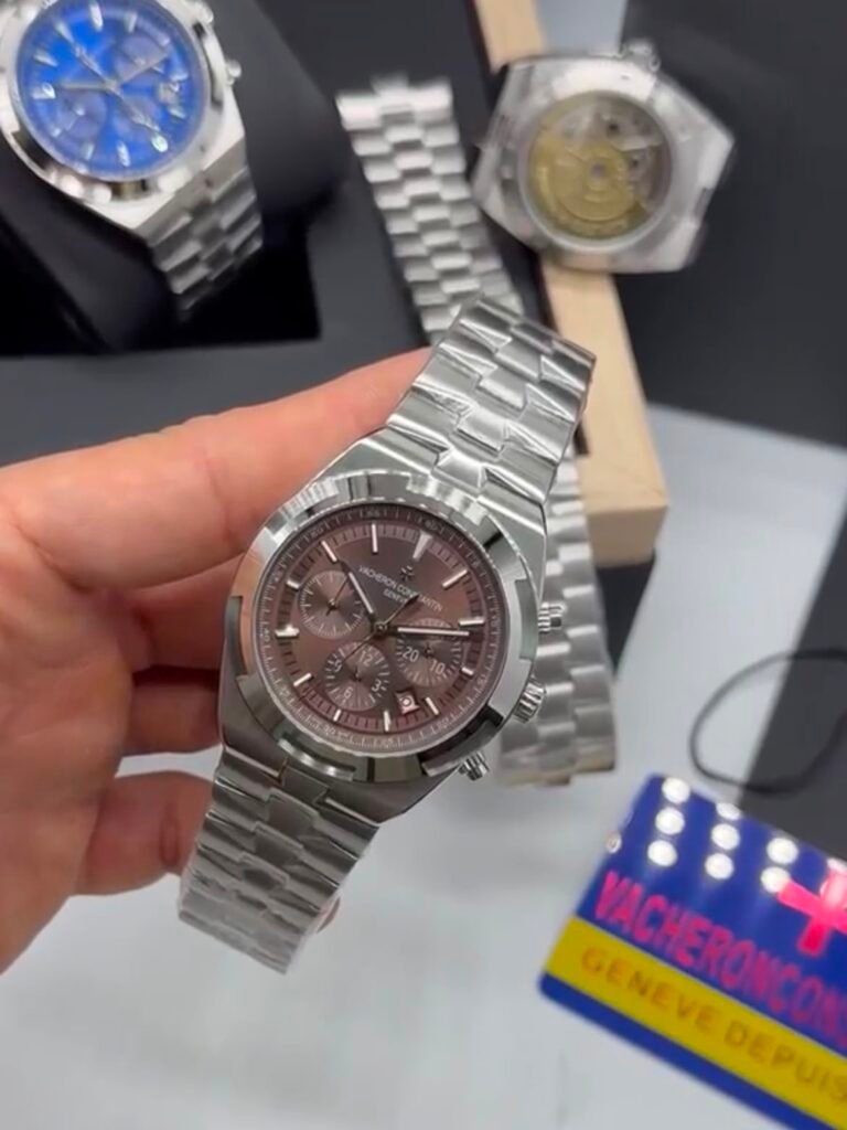 Vacheron Constantin 40mm - Aço mostrador marrom
