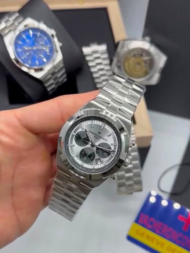 Vacheron Constantin 40mm - Aço mostrador prata