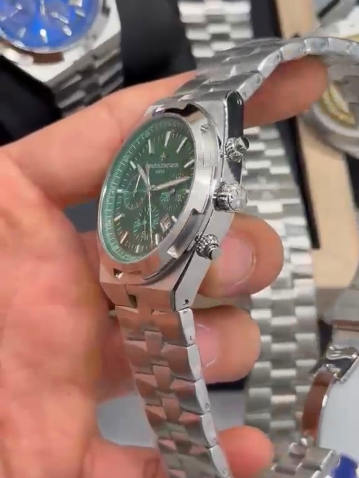 Vacheron Constantin 40mm - Aço mostrador verde - Imagem 3