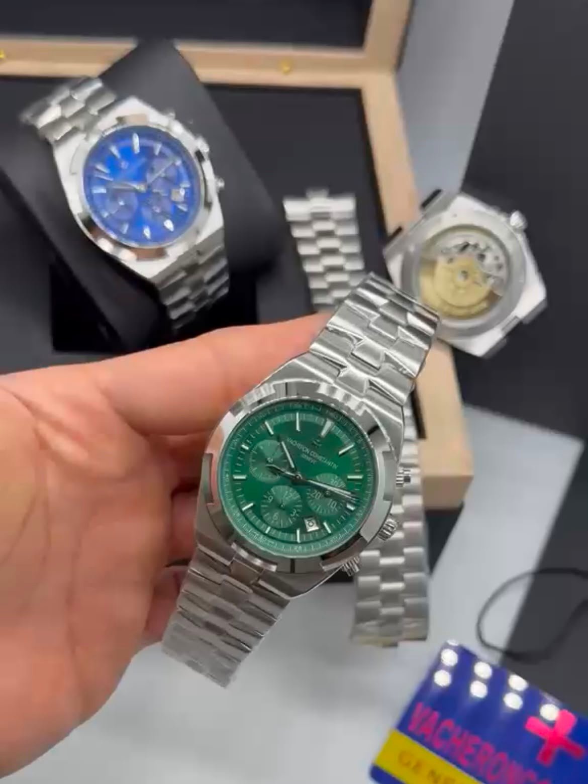 Vacheron Constantin 40mm - Aço mostrador verde - Imagem 5