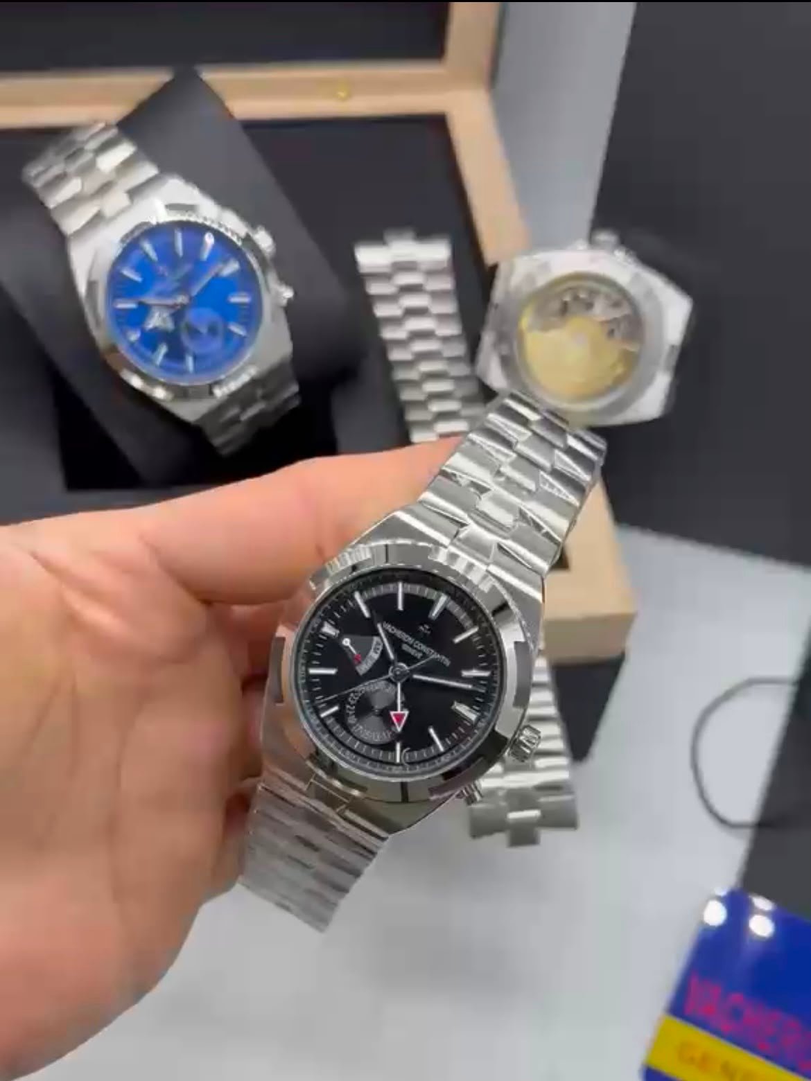 Vacheron Constantin 40mm - Aço mostrador preto - Imagem 2