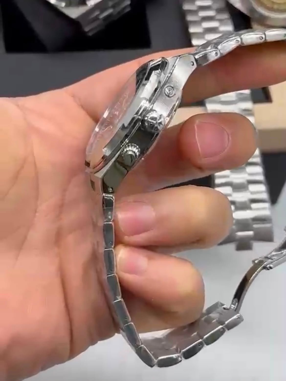 Vacheron Constantin 40mm - Aço mostrador preto - Imagem 5