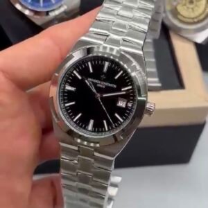 Vacheron Constantin 40mm - Aço mostrador preto