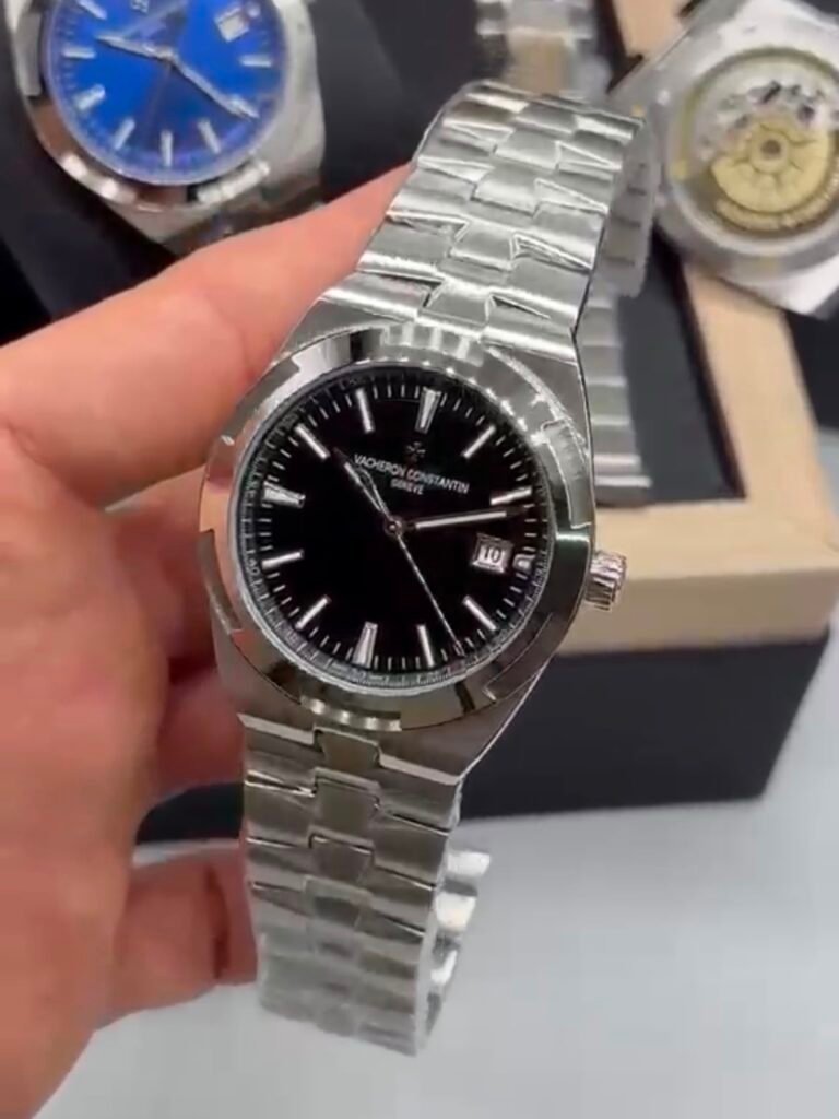 Vacheron Constantin 40mm - Aço mostrador preto