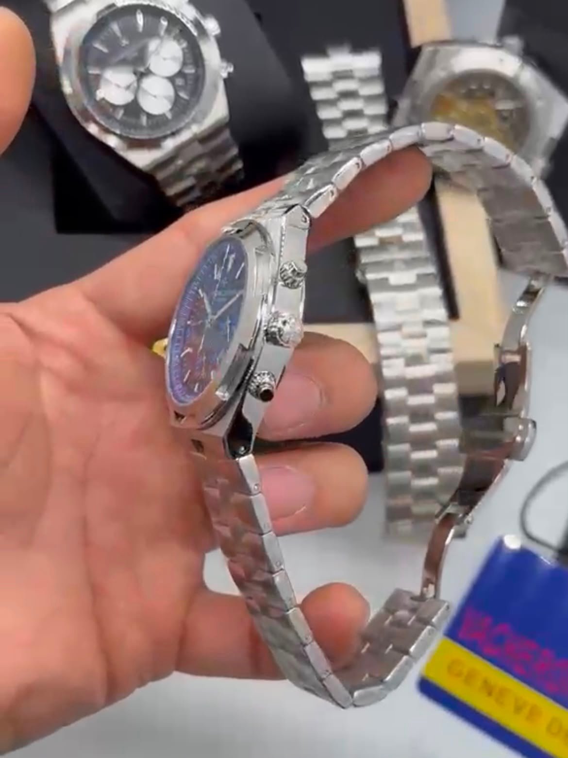 Vacheron Constantin 40mm - prata Aço mostrador azul - Imagem 3