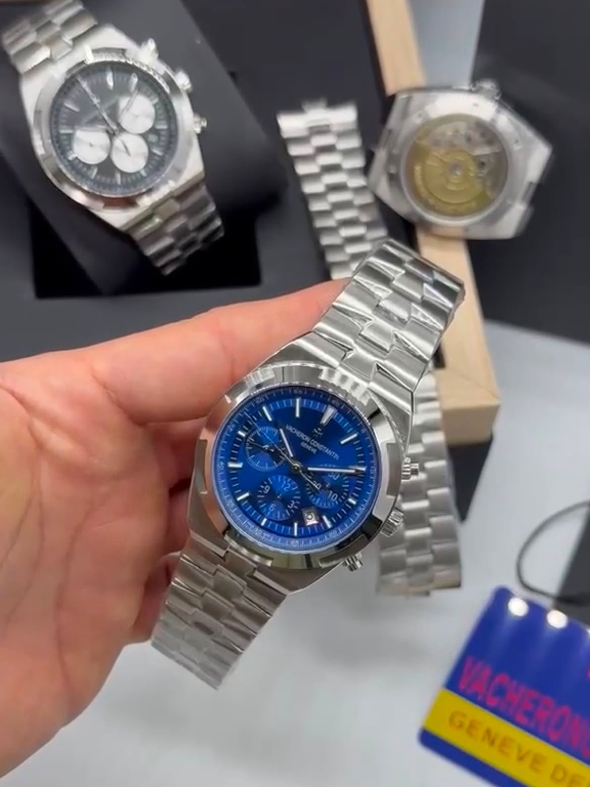 Vacheron Constantin 40mm - prata Aço mostrador azul - Imagem 5