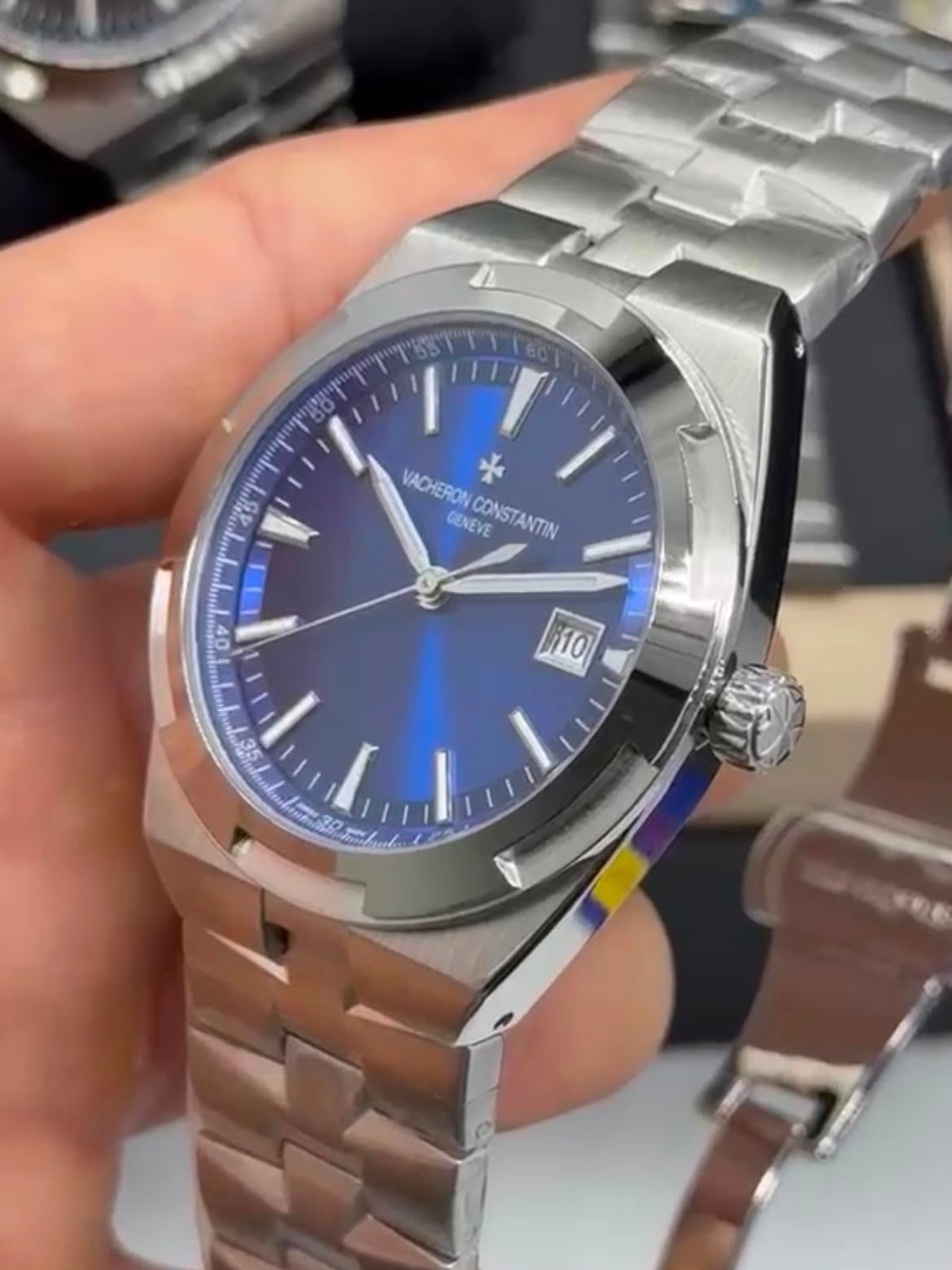 Vacheron Constantin 40mm - prata Aço mostrador azul - Imagem 3