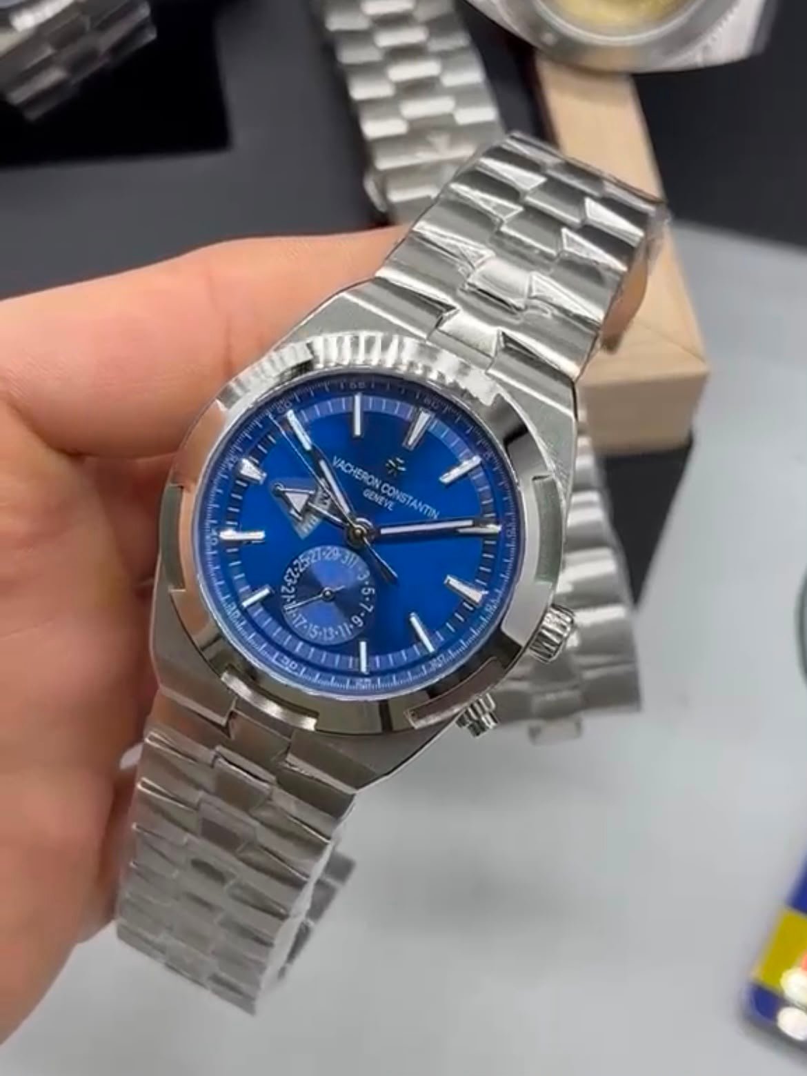 Vacheron Constantin 40mm - Aço mostrador azul - Imagem 2