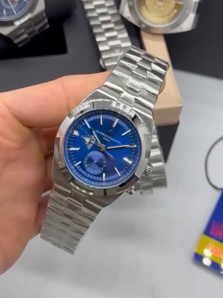 Vacheron Constantin 40mm - Aço mostrador azul
