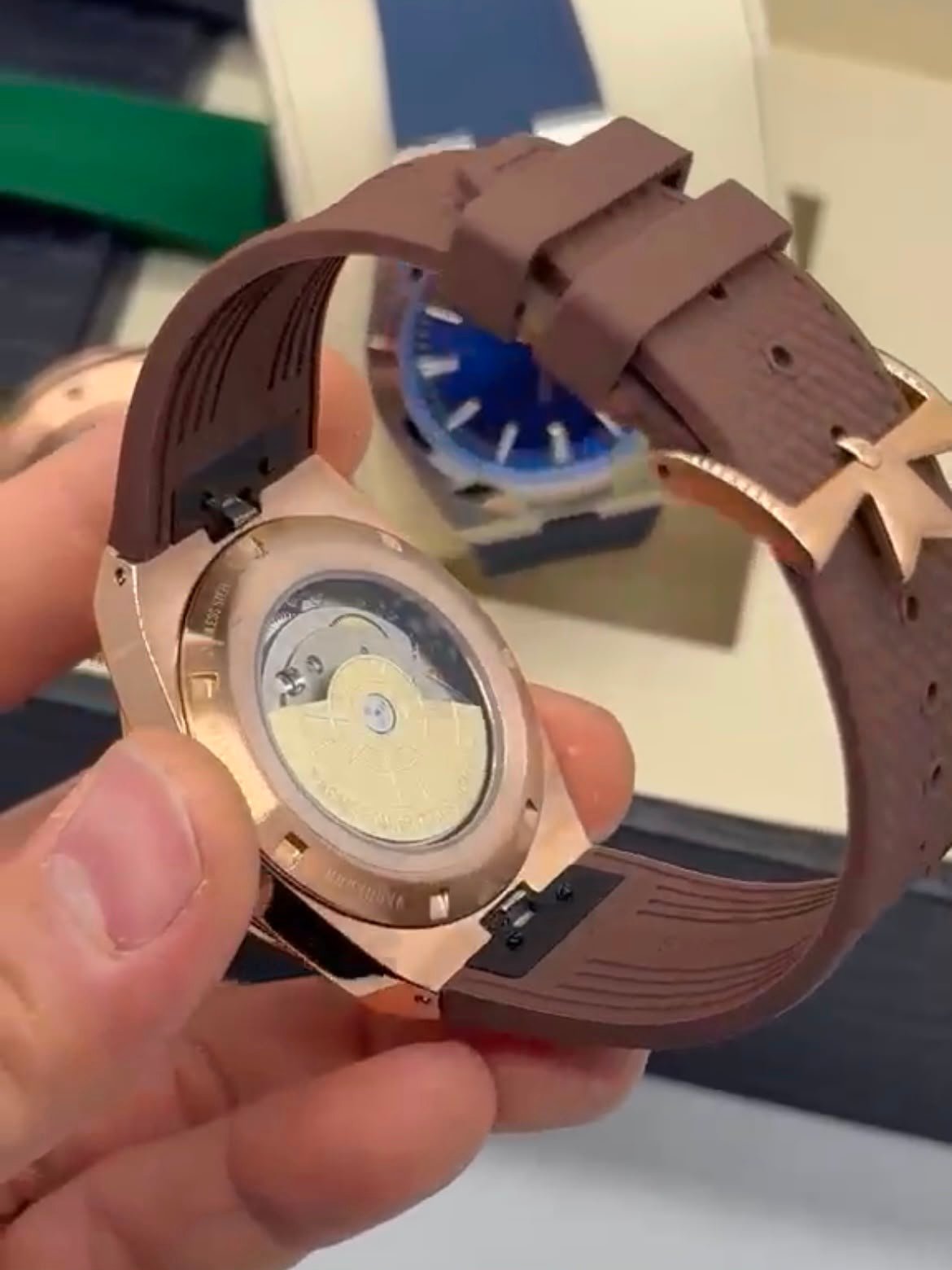 Vacheron Constantin 40mm - Aço mostrador prata pulseira silicone - Imagem 2
