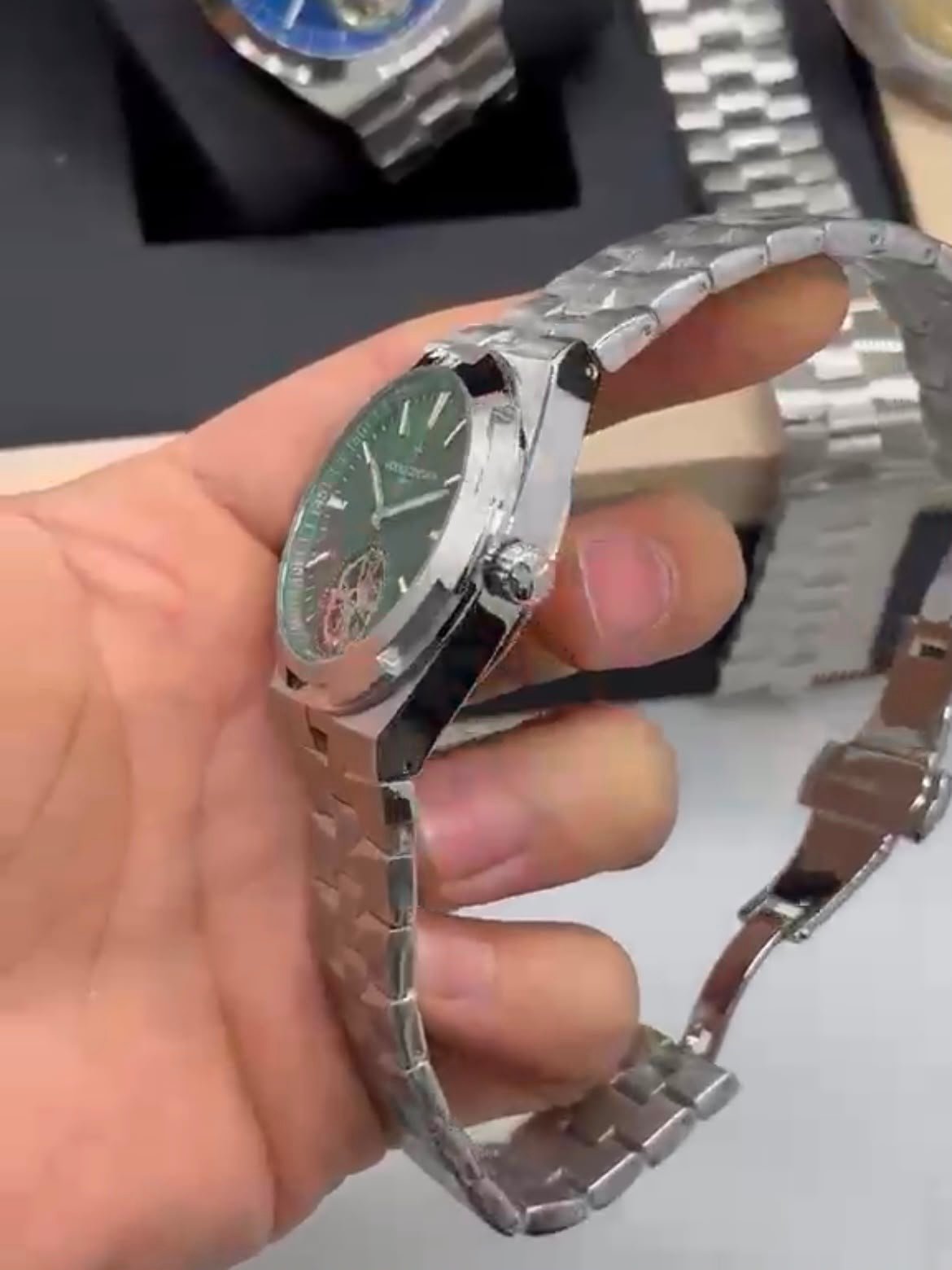 Vacheron Constantin 40mm - Aço mostrador verde - Imagem 4
