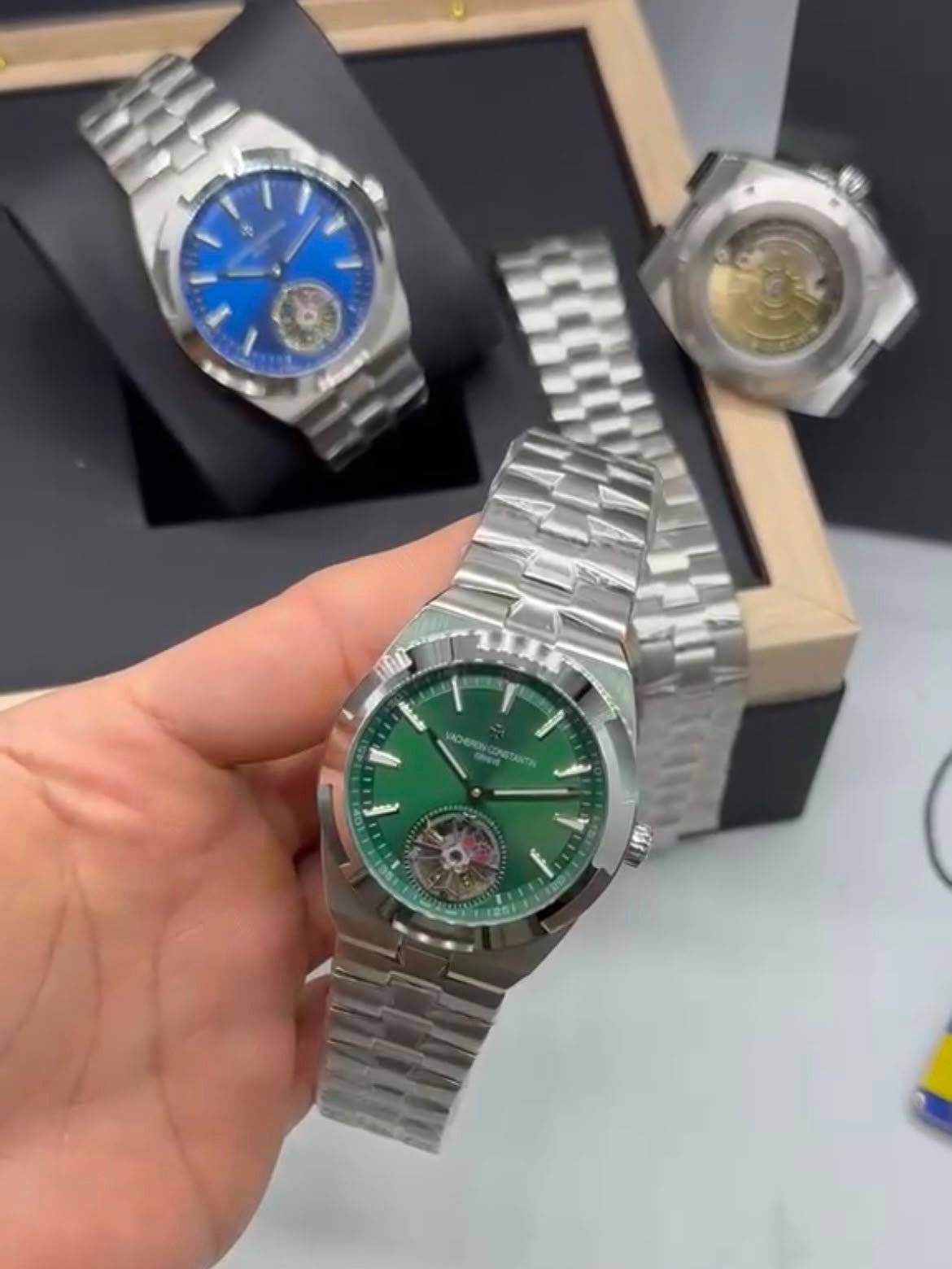 Vacheron Constantin 40mm - Aço mostrador verde - Imagem 5