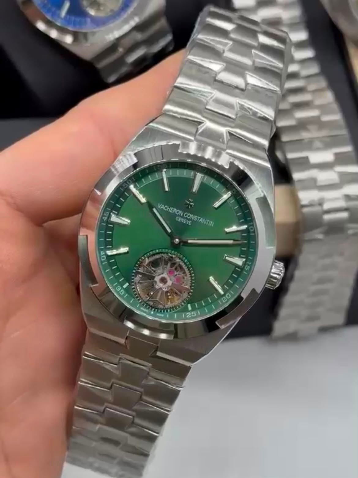 Vacheron Constantin 40mm - Aço mostrador verde