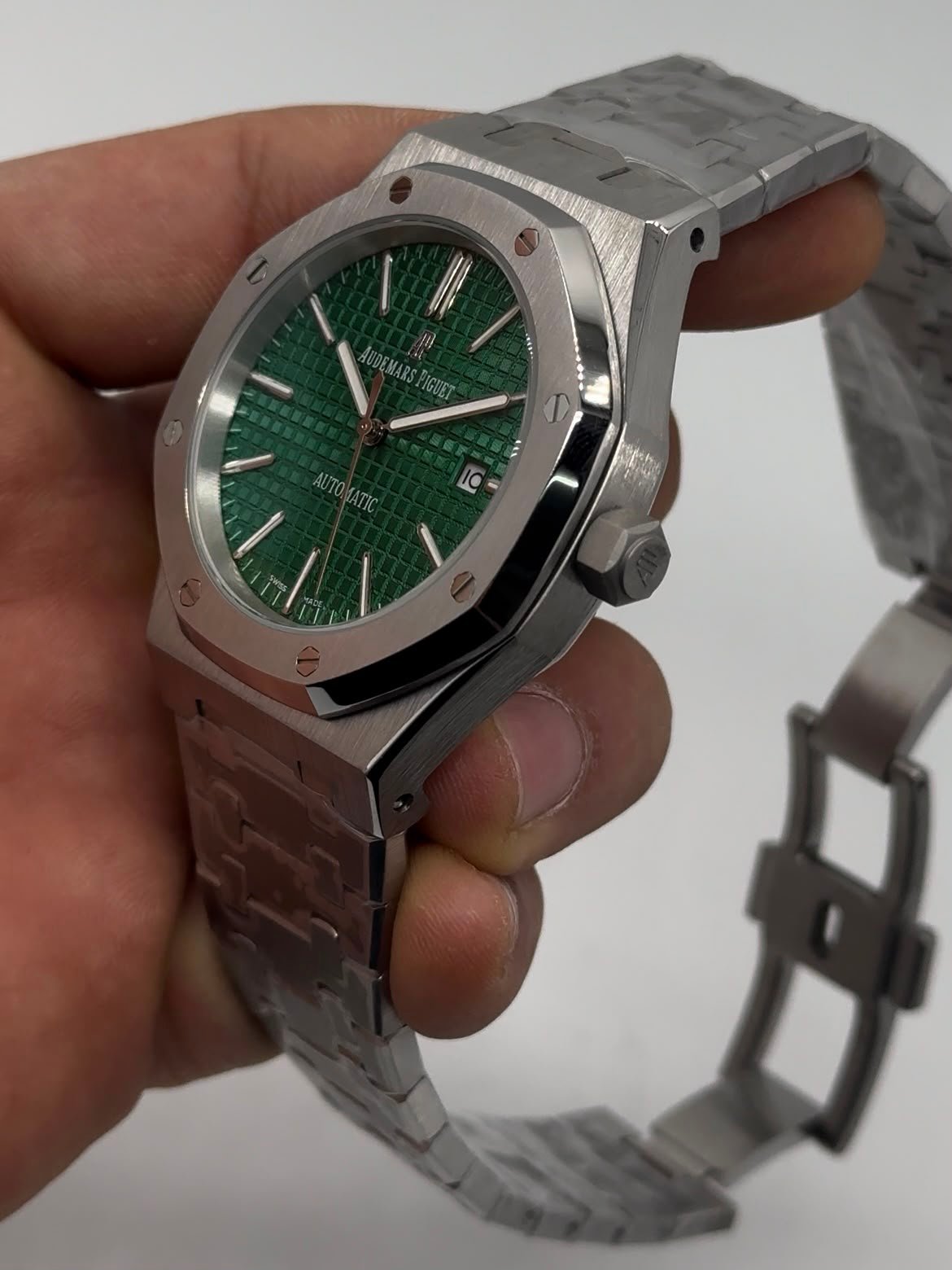 Audemars Piguet Royal Oak 42mm - Aço Mostrador verde - Imagem 3