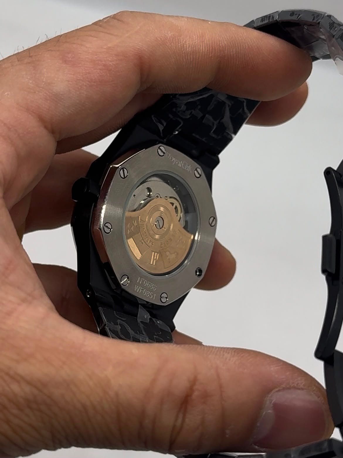 Audemars Piguet Royal Oak 42mm - Aço preto Mostrador preto - Imagem 2