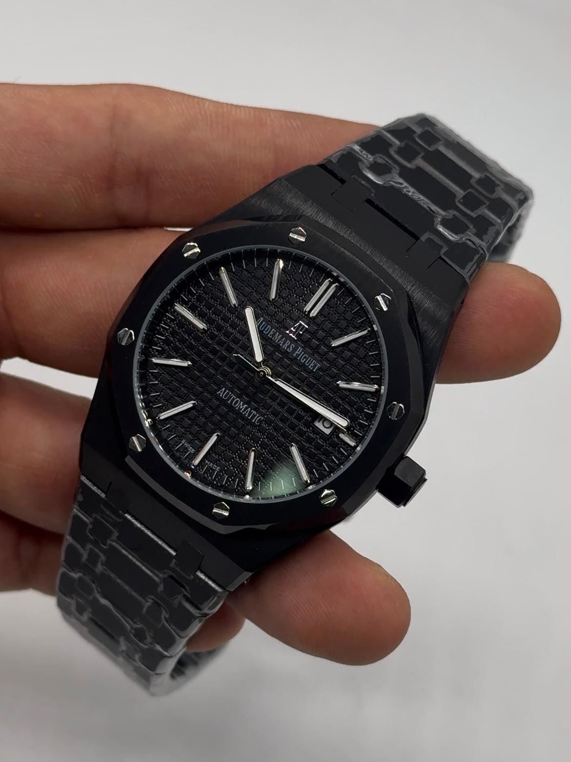 Audemars Piguet Royal Oak 42mm - Aço preto Mostrador preto - Imagem 4