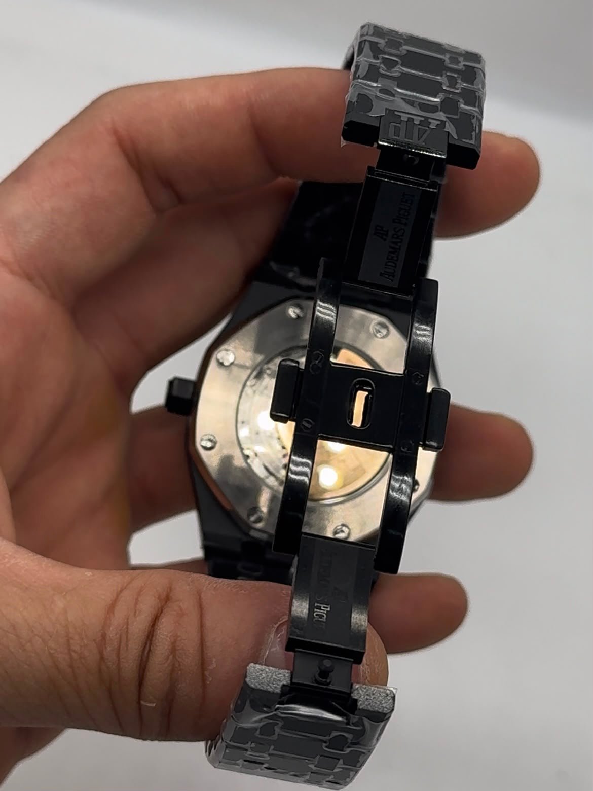 Audemars Piguet Royal Oak 42mm - Aço preto Mostrador preto - Imagem 5