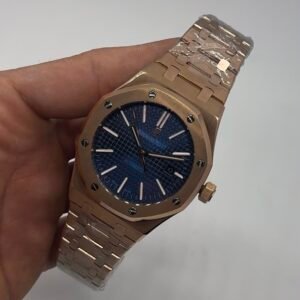 Audemars Piguet Royal Oak 42mm - Aço dourado Mostrador azul