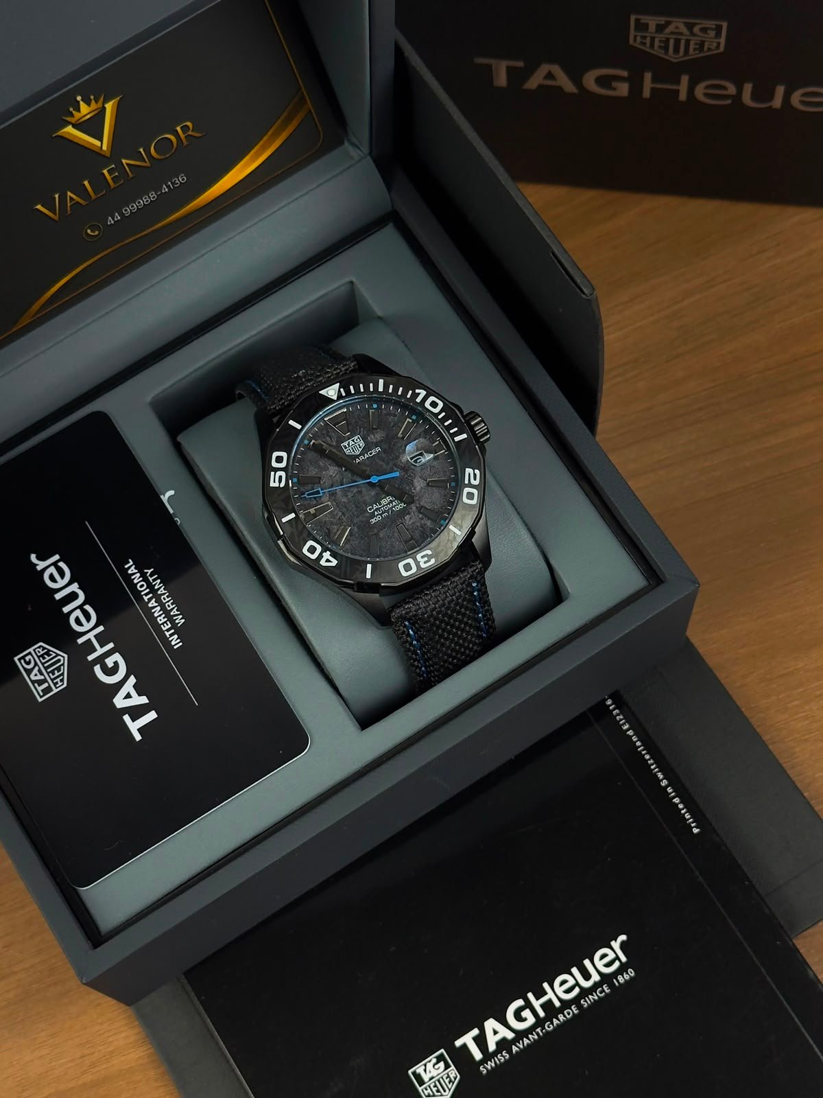 TAG Heuer Aquarecer 43mm - AÇO PRETO MOSTRADOR PRETO - NYLON - Imagem 5