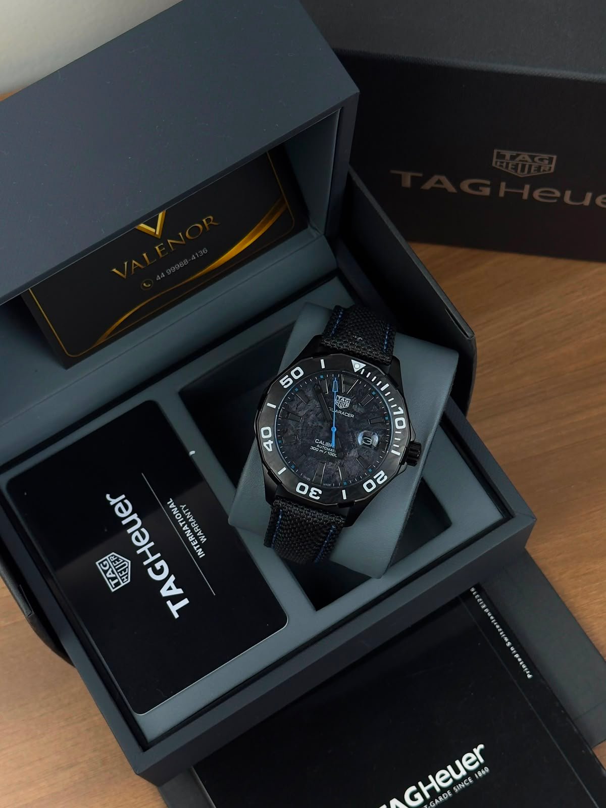 TAG Heuer Aquarecer 43mm - AÇO PRETO MOSTRADOR PRETO - NYLON - Imagem 6