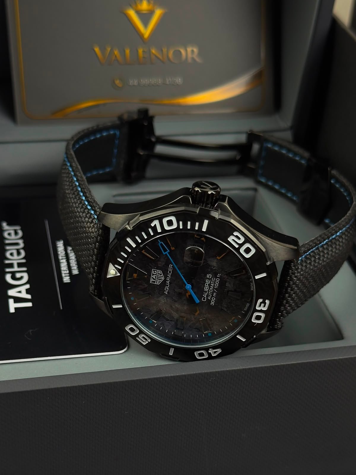 TAG Heuer Aquarecer 43mm - AÇO PRETO MOSTRADOR PRETO - NYLON - Imagem 3
