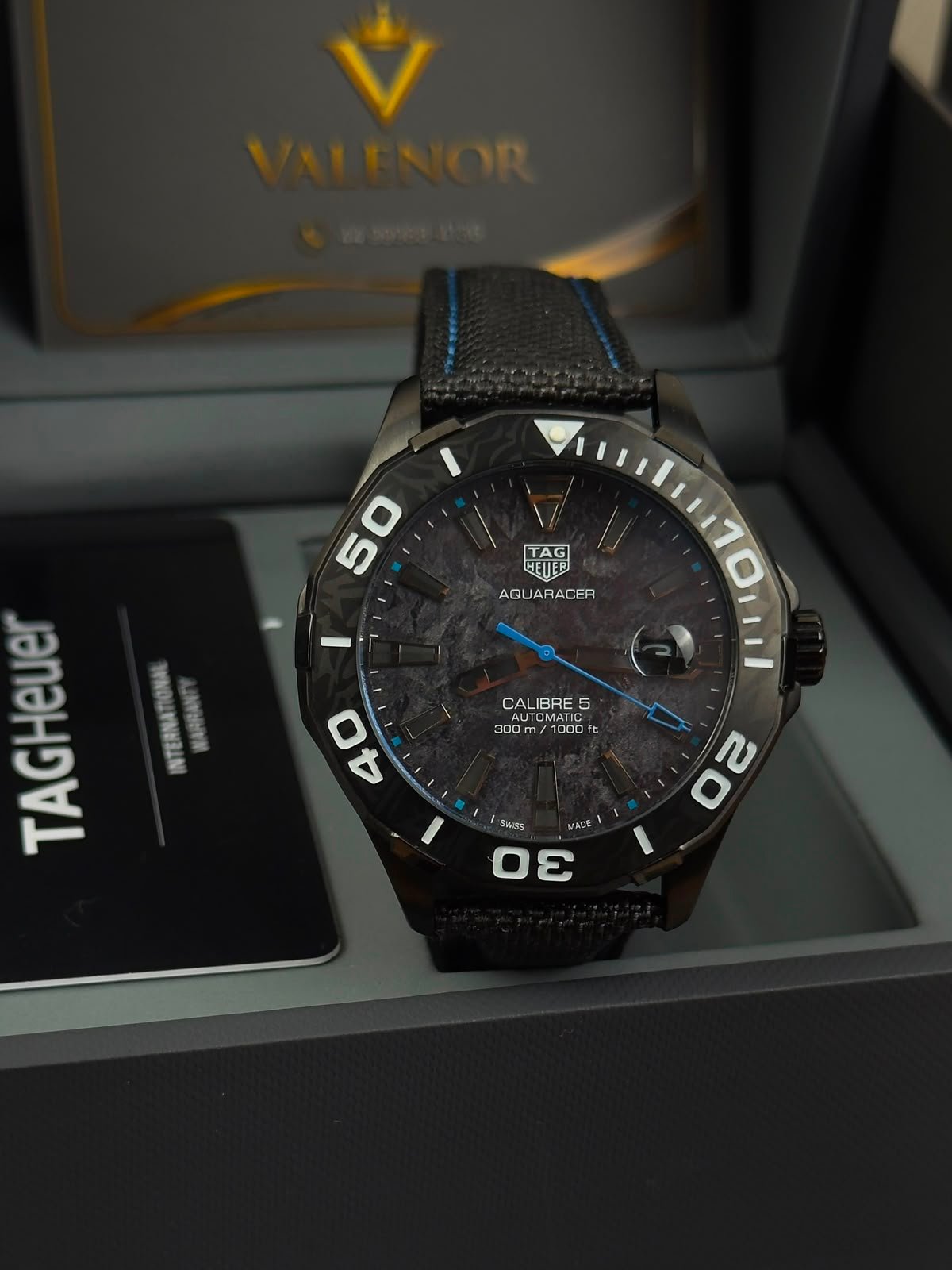 TAG Heuer Aquarecer 43mm - AÇO PRETO MOSTRADOR PRETO - NYLON - Imagem 2