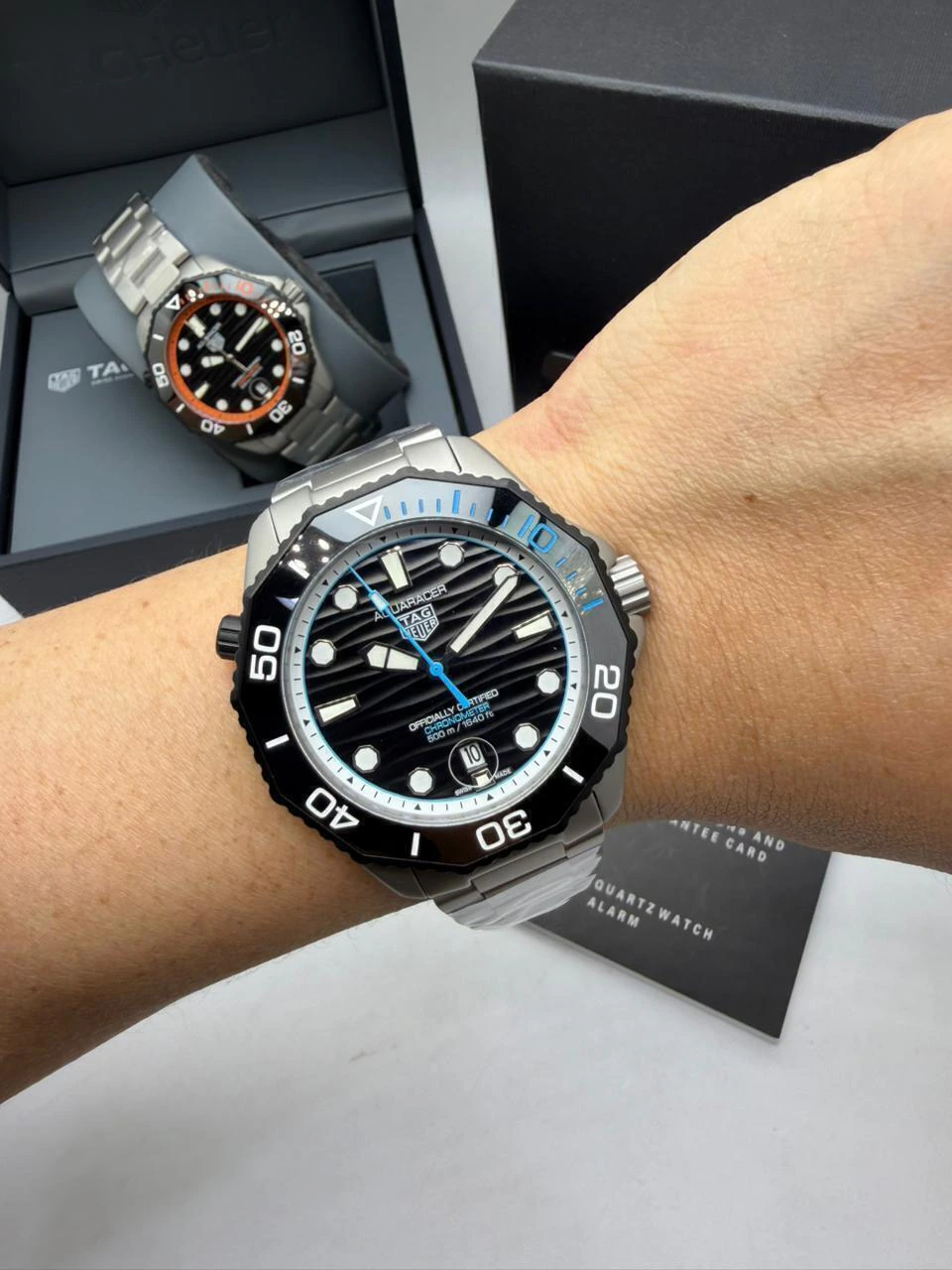 TAG Heuer Aquaracer Chronometer 43mm - AÇO MOSTRADOR PRETO - Imagem 5