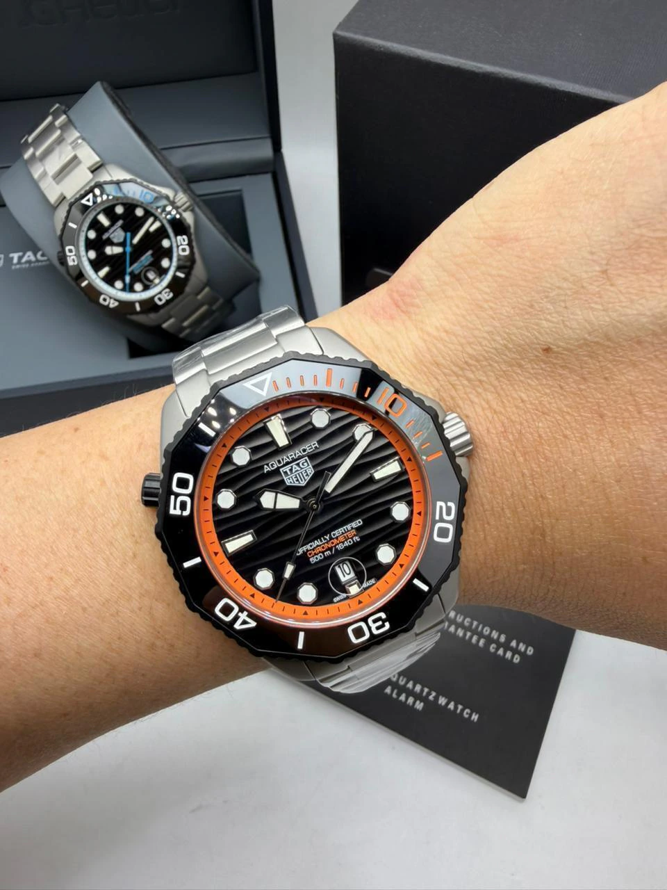TAG Heuer Aquaracer Chronometer 43mm - AÇO MOSTRADOR PRETO - Imagem 5