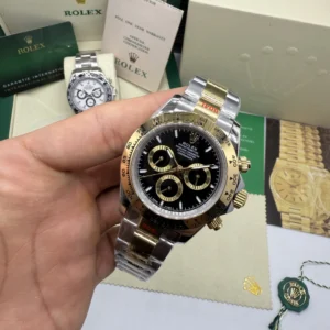 Daytona 40mm - AÇO COM DOURADO MOSTRADOR PRETO