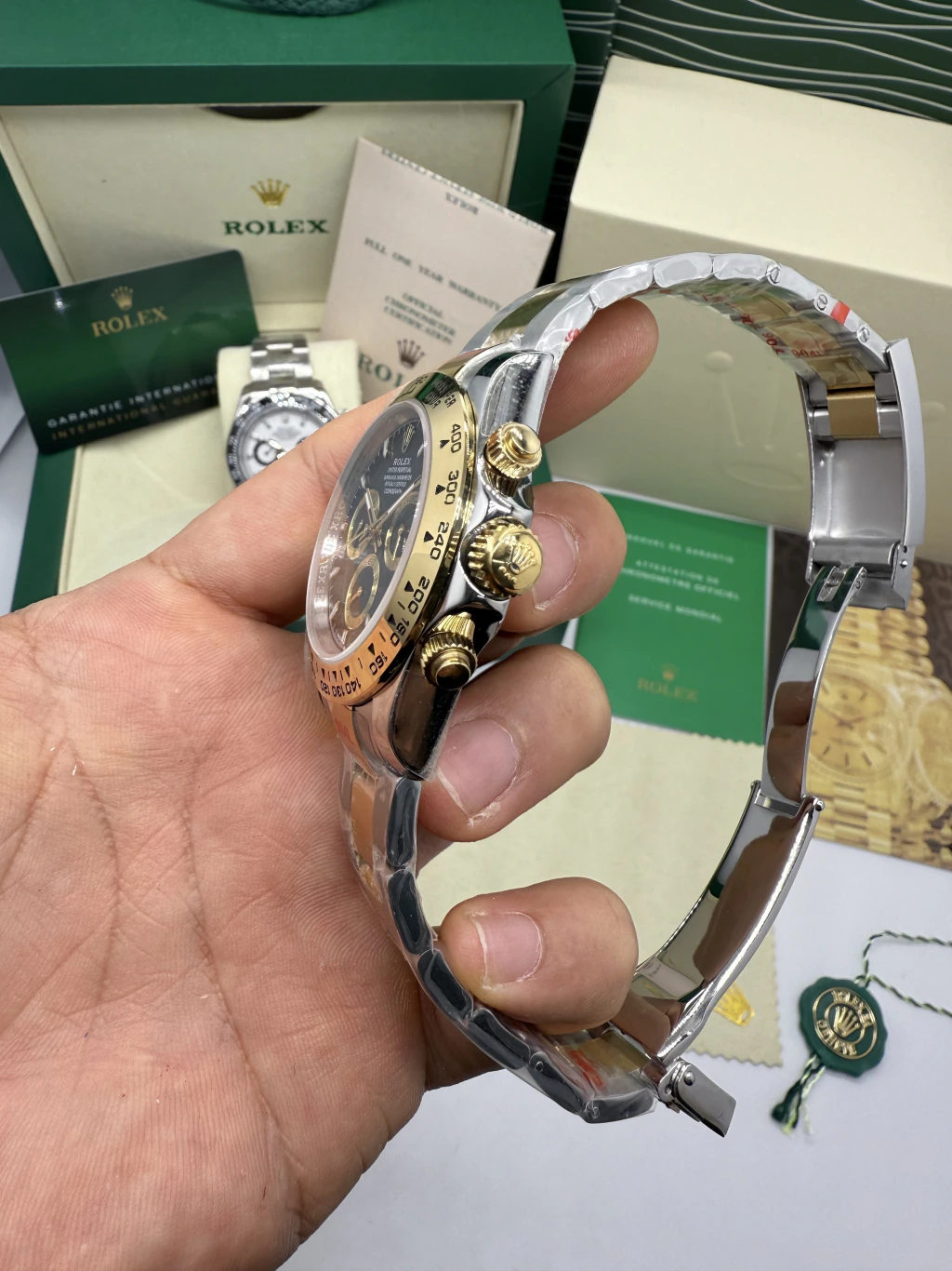 Daytona 40mm - AÇO COM DOURADO MOSTRADOR PRETO - Imagem 2