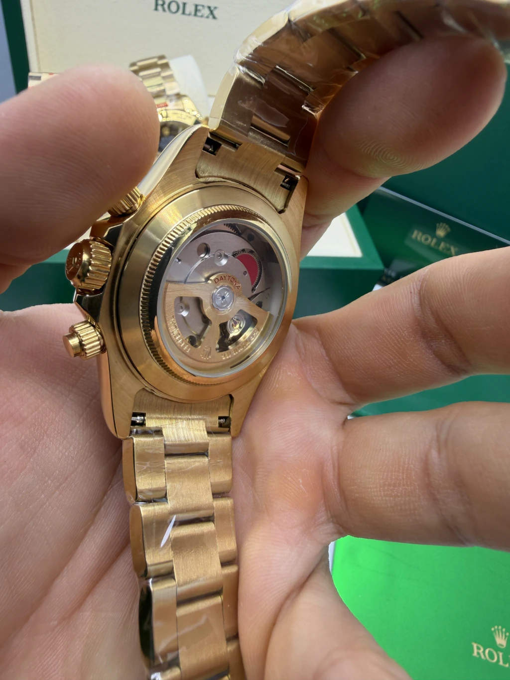 Daytona 40mm - AÇO DOURADO MOSTRADOR BRANCO - Imagem 3