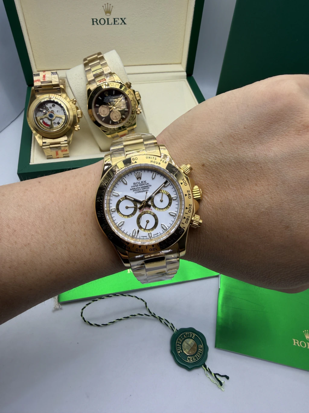 Daytona 40mm - AÇO DOURADO MOSTRADOR BRANCO - Imagem 5