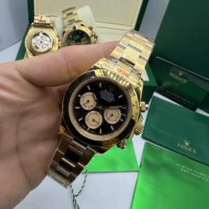 Daytona 40mm - AÇO DOURADO MOSTRADOR PRETO