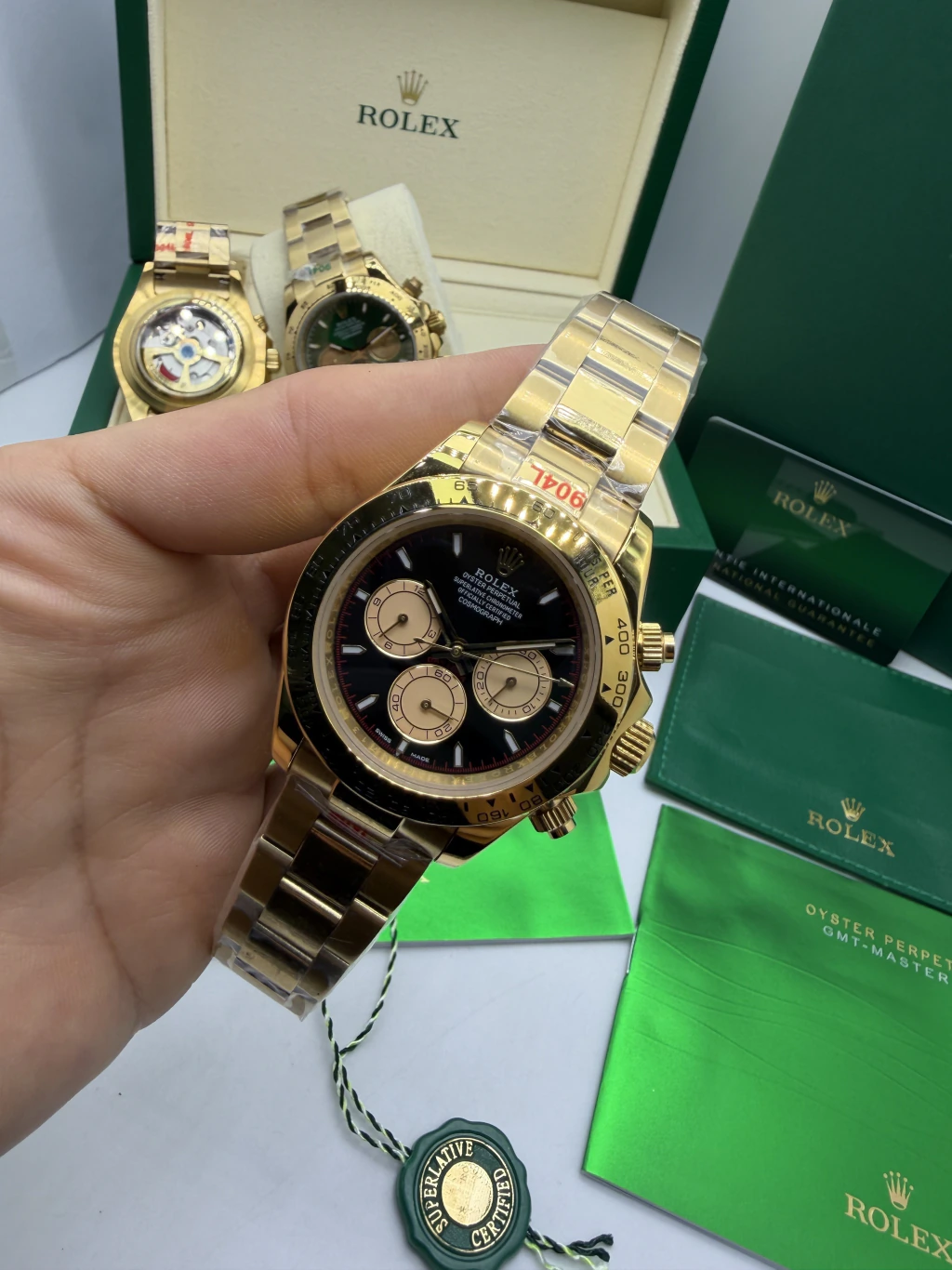 Daytona 40mm - AÇO DOURADO MOSTRADOR PRETO