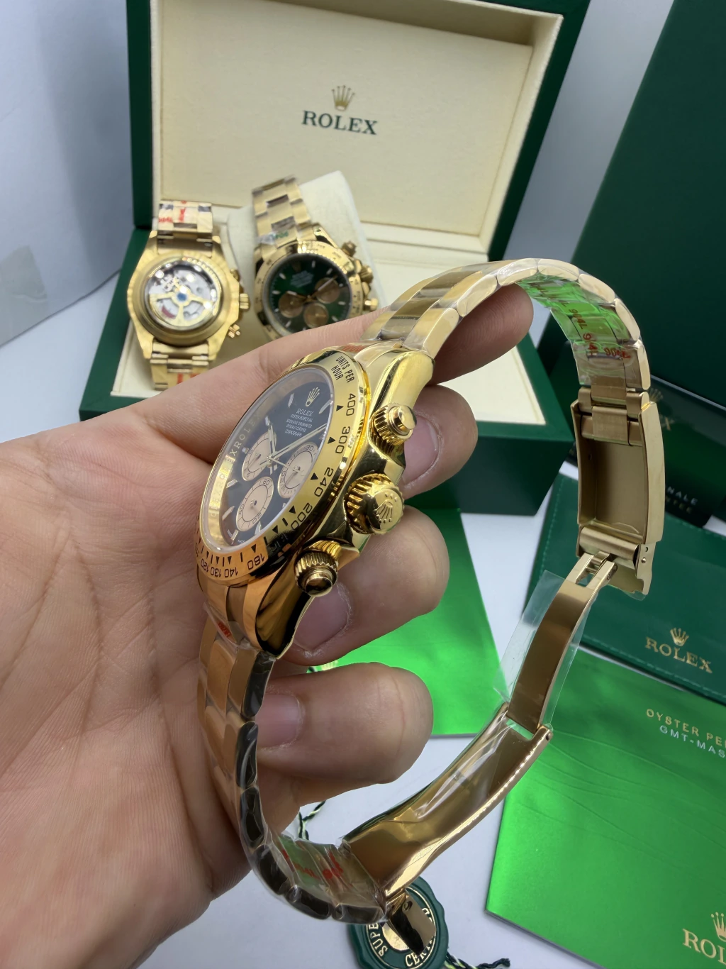 Daytona 40mm - AÇO DOURADO MOSTRADOR PRETO - Imagem 2