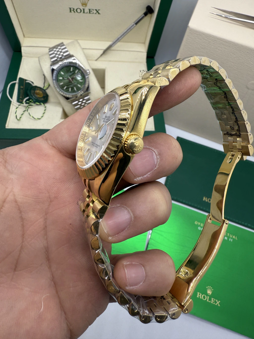 Datejust 40mm - AÇO DOURADO MOSTRADOR BRANCO - Imagem 2