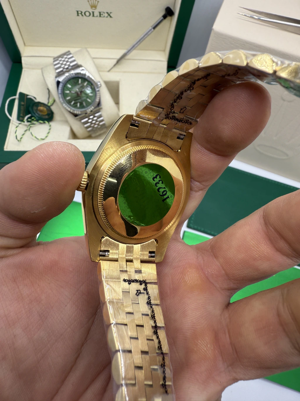 Datejust 40mm - AÇO DOURADO MOSTRADOR BRANCO - Imagem 3