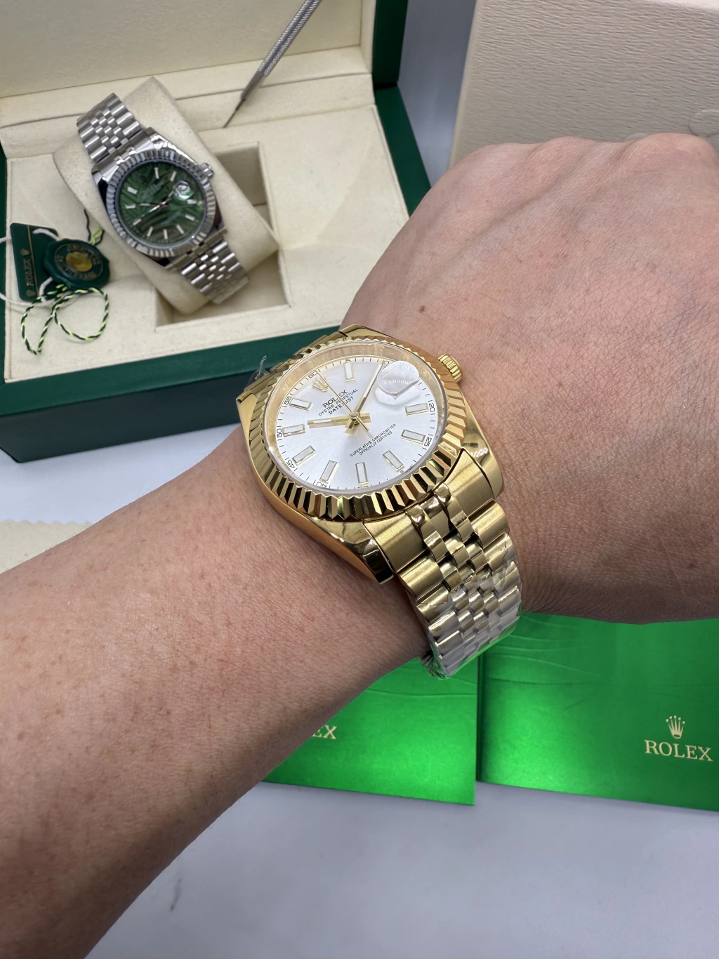 Datejust 40mm - AÇO DOURADO MOSTRADOR BRANCO - Imagem 5