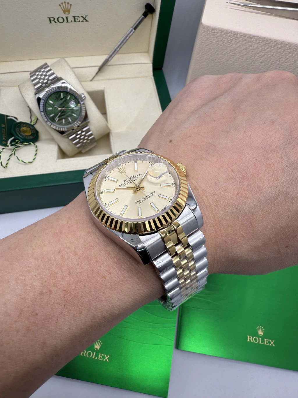 Datejust 40mm - AÇO COM DOURADO MOSTRADOR DOURADO - Imagem 5