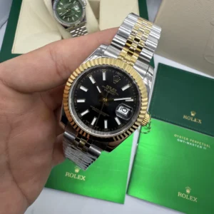 Datejust 40mm - AÇO COM DOURADO MOSTRADOR PRETO