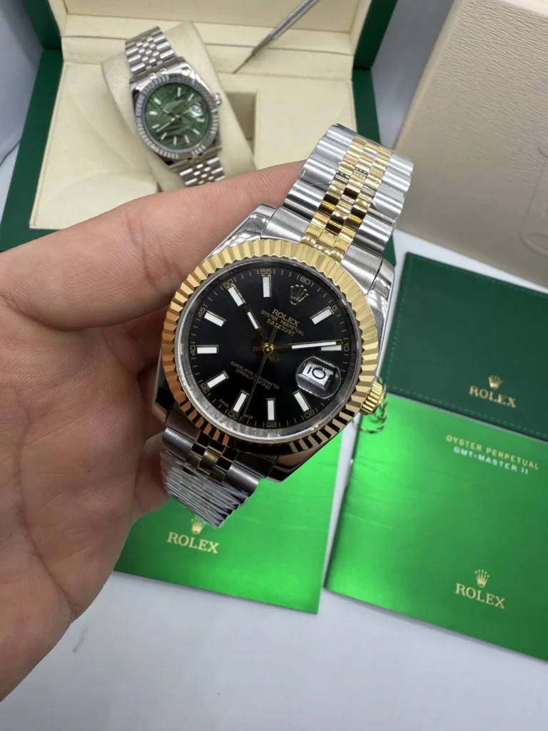 Datejust 40mm - AÇO COM DOURADO MOSTRADOR PRETO
