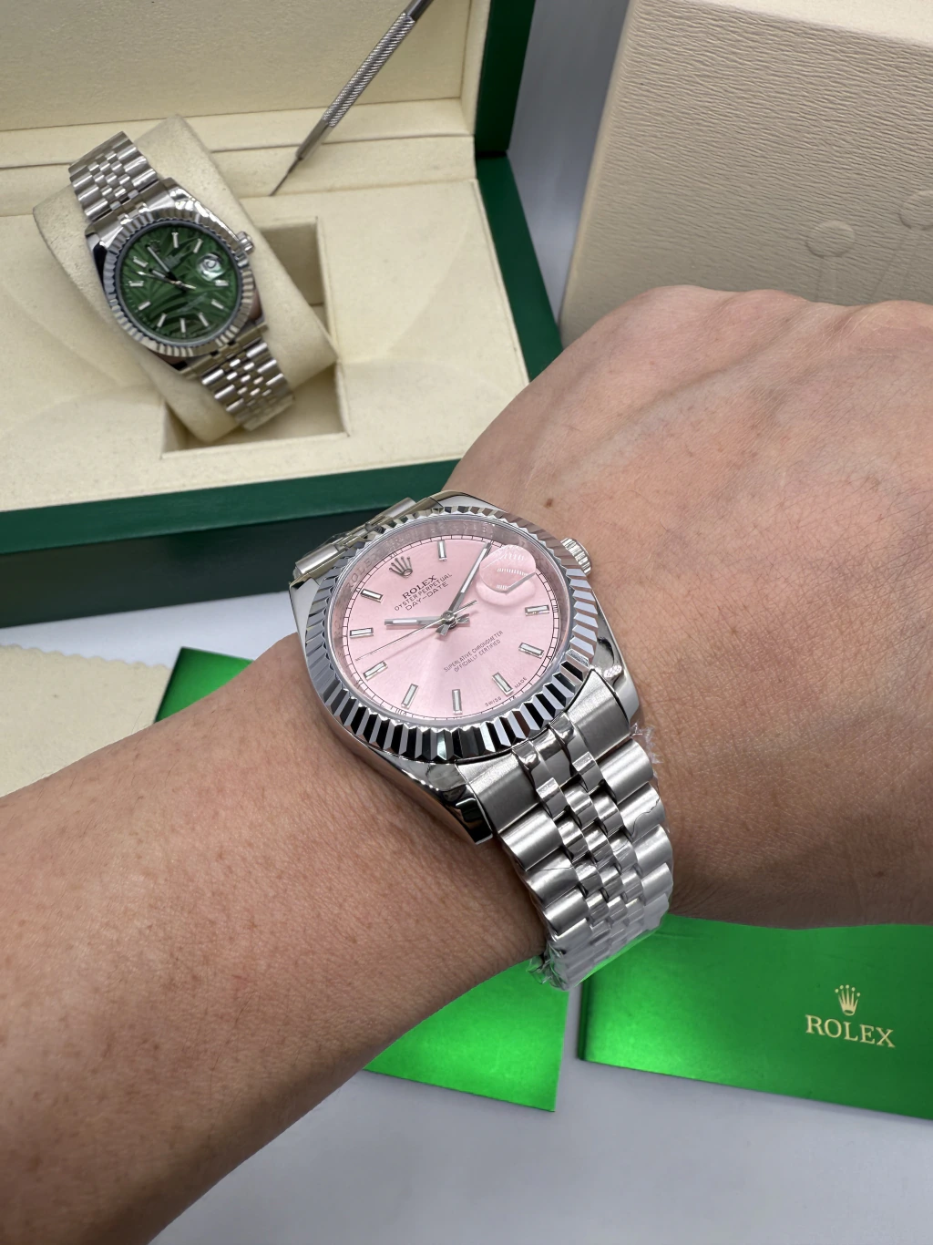 Datejust 40mm - AÇO MOSTRADOR ROSA - Imagem 5